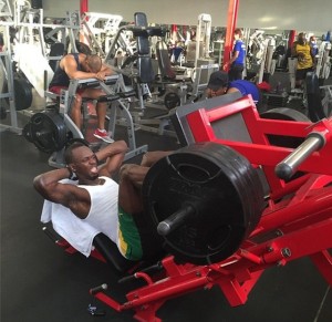 Usain Bolt legpress